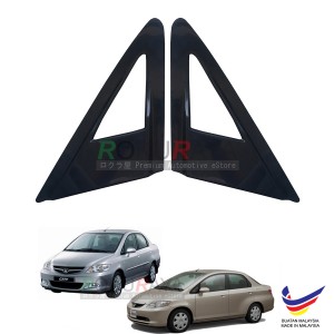 Honda City SEL (4th Gen) 2003-2008 Aerodynamic Front Triangle Side Window Mirror Cover (J's JS Racing Design)
